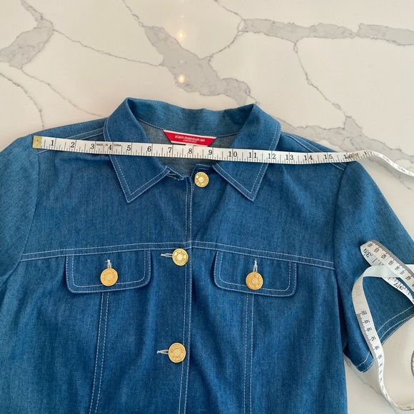 Alain Manoukian 100% cotton denim shirt size 40/M - Picture 5 of 12